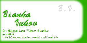 bianka vukov business card